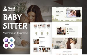 Nest Nannies - Babysitting And Nanny Agency WordPress Elementor Theme