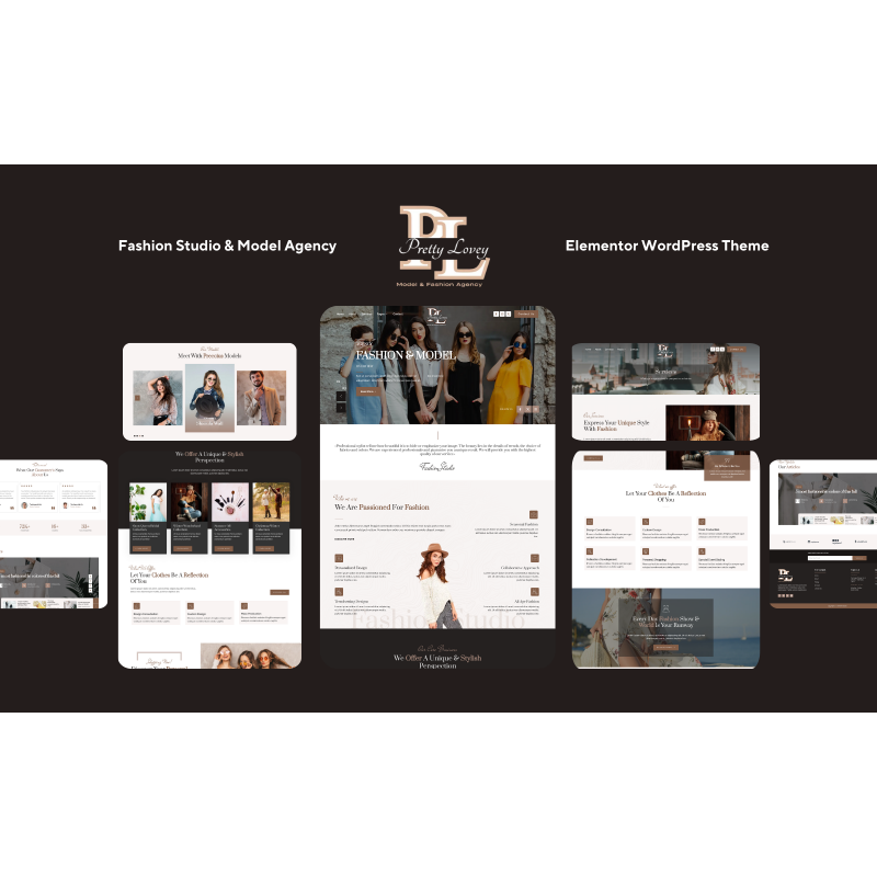 PrettyLovely - Model Agency & Fashion Studio WordPress Theme