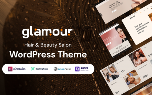 Glamour - Hair and Beauty Salon WordPress Theme