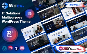 Wdev - IT Solutions And Technology Multipurpose WordPress Theme