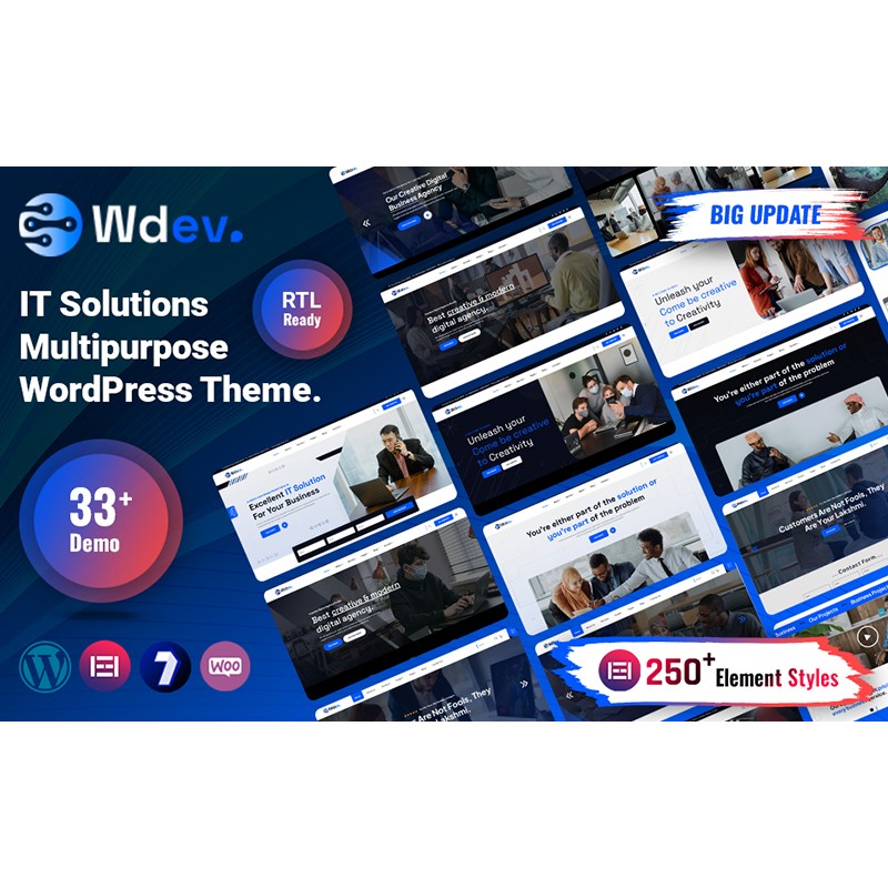 Wdev - IT Solutions And Technology Multipurpose WordPress Theme