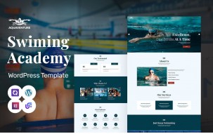 Aqua Venture - Swimming Academy And Training WordPress Elementor Theme