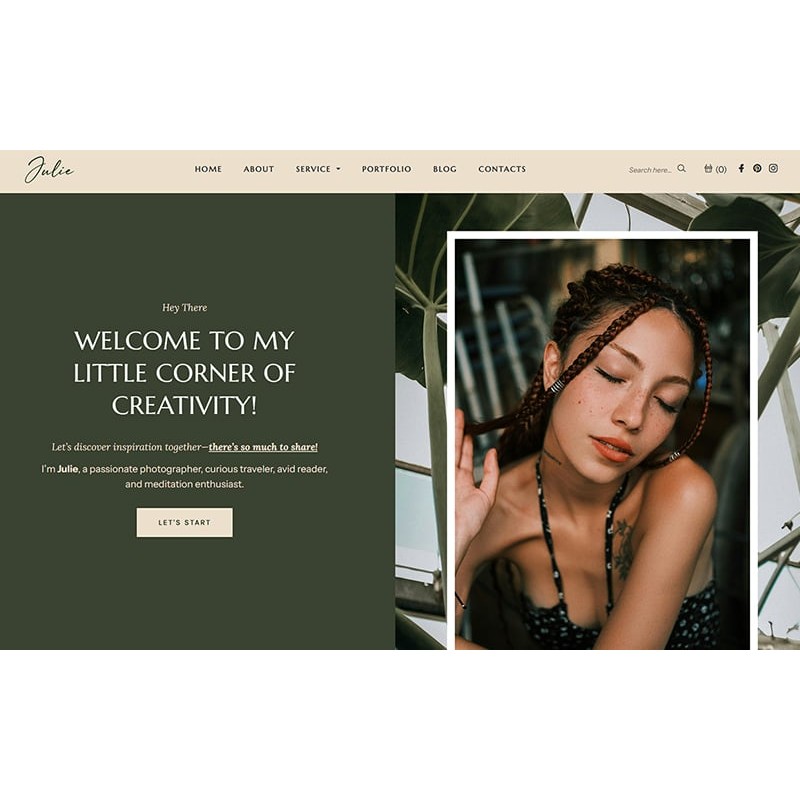 Julie - A Personal WordPress Theme