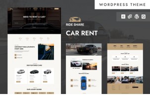 Ride Share - Car Rental And Booking Services WordPress Elementor Theme