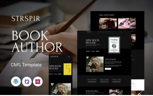 Strspir - Book Author Multipurpose Responsive WordPress Theme