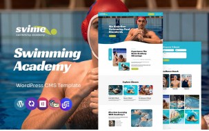 Svime - Swimming Academy And Training Multipurpose WordPress Elementor Theme