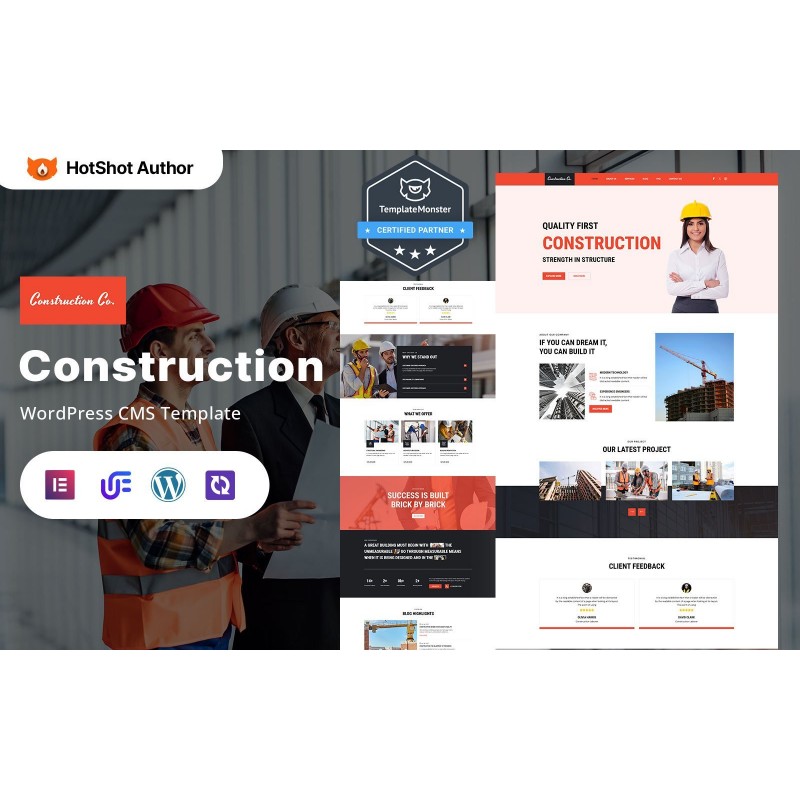 Construction Co. - Construction Projects WordPress Responsive Theme