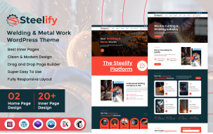 Steelify - Welding & Metal Work WordPress Theme