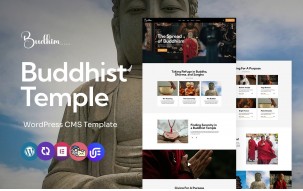 Budhim - Buddhist Temple Multipurpose WordPress Elementor Theme