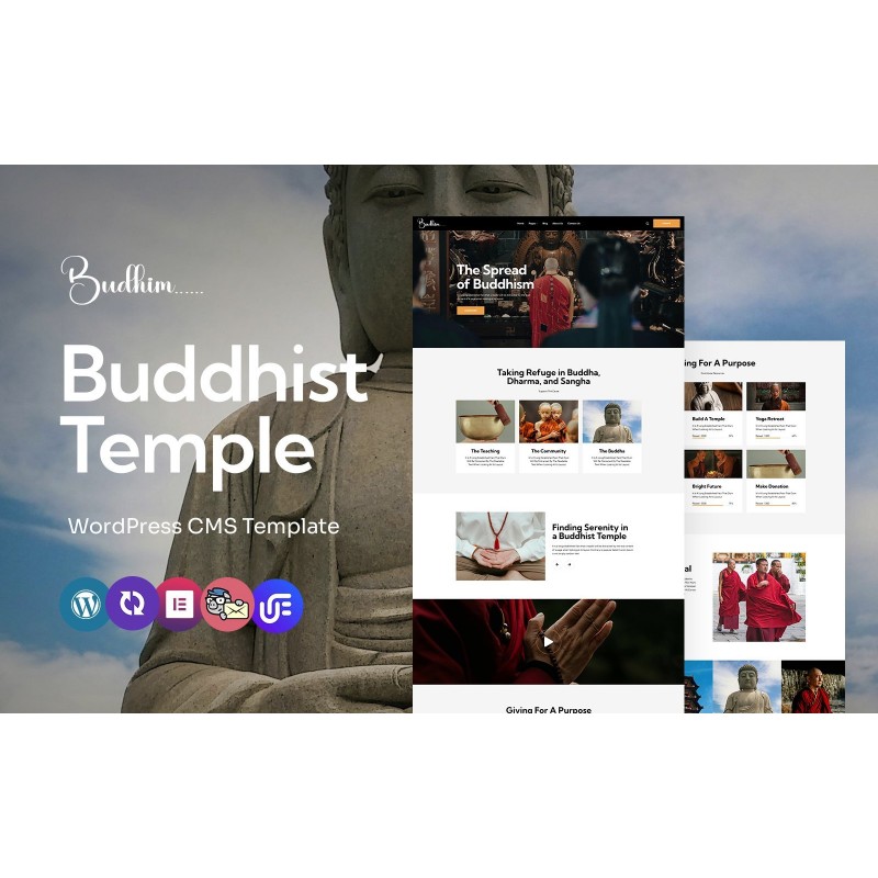 Budhim - Buddhist Temple Multipurpose WordPress Elementor Theme