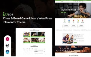 Daba - Chess & Board Game Library WordPress Elementor Theme