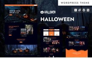 Hallowin - Halloween Party & Events WordPress Elementor Theme