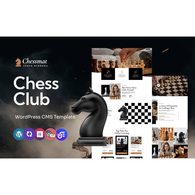 Chessmat - Chess Clubs And Academy Multipurpose WordPress Elementor Theme