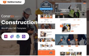 Consrex - Construction, Industrial And Contractor WordPress Responsive Theme