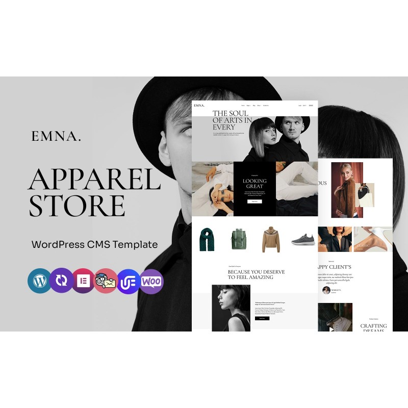 Emna - Apparels And Clothing Multipurpose WordPress Elementor Theme