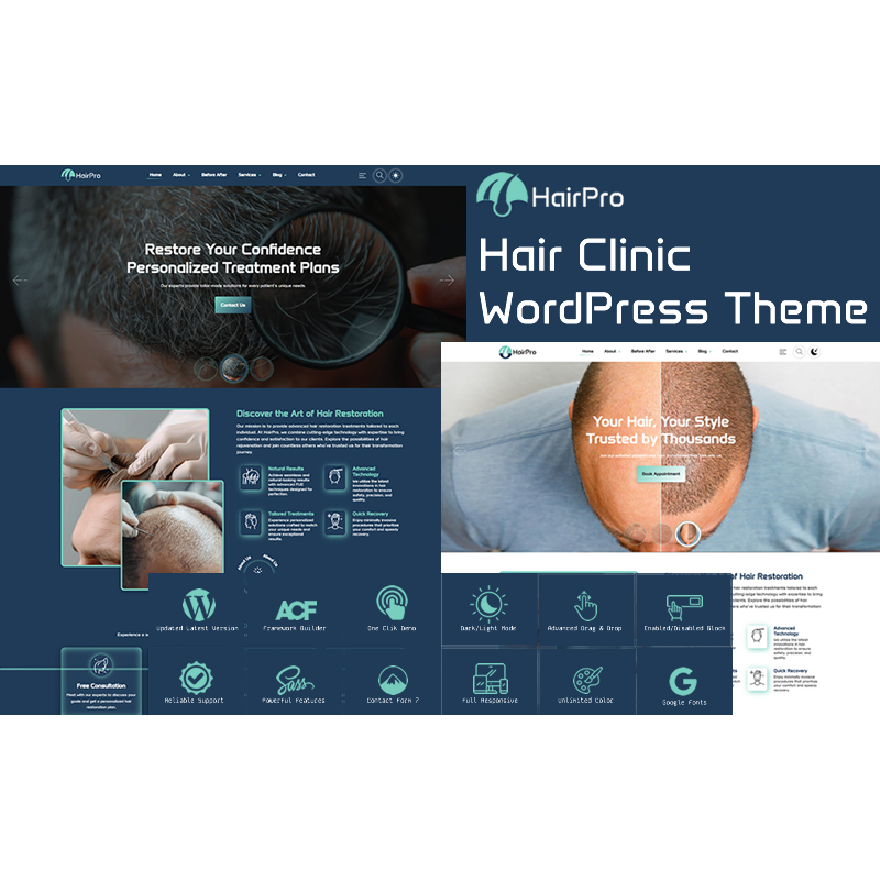 HairPro - Hair Clinic WordPress Theme