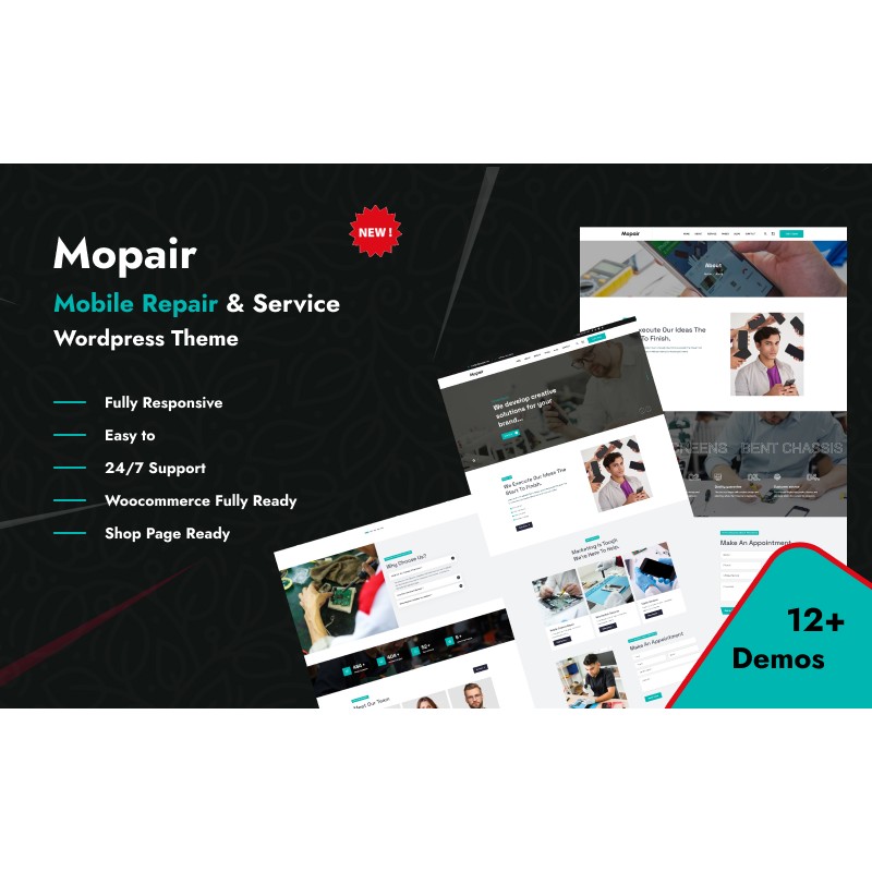 Mopair - Mobile Phone Repair Services WordPress Theme