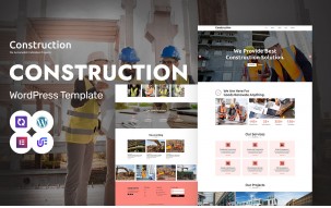 Construction - Engineering, Builder And Architecture WordPress Elementor Theme