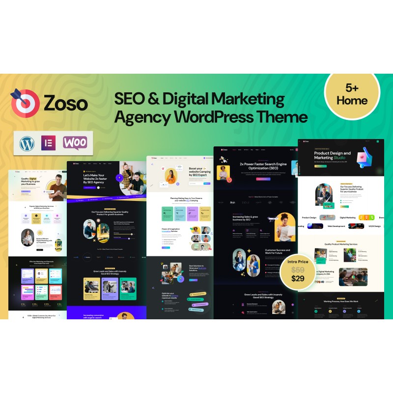 Zoso &ndash; SEO & Digital Marketing Agency WordPress Theme