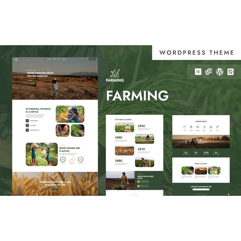 Farming - Modern Farming & Agriculture WordPress Elementor Theme