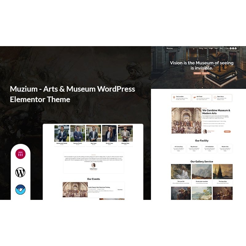 Muzium - Arts & Museum WordPress Elementor Theme
