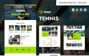Teniz - Tennis Club & Training Academy WordPress Elementor Theme