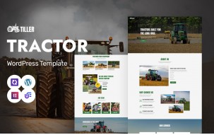 Tiller - Agricultural Machinery, Farming Tools And Tractor WordPress Elementor Theme