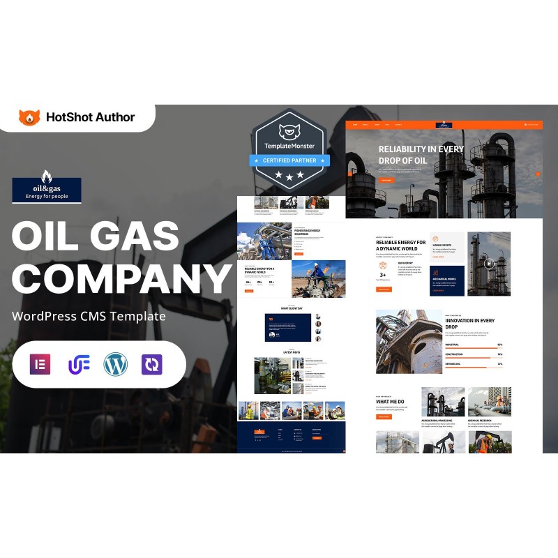 Oil & Gas - Petroleum & Natural Gas Company WordPress Responsive Theme