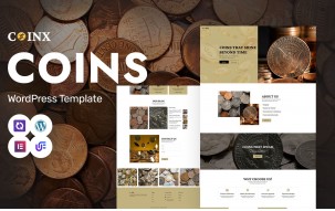 Coinx - Numismatic Museum And Rare Coins WordPress Elementor Theme