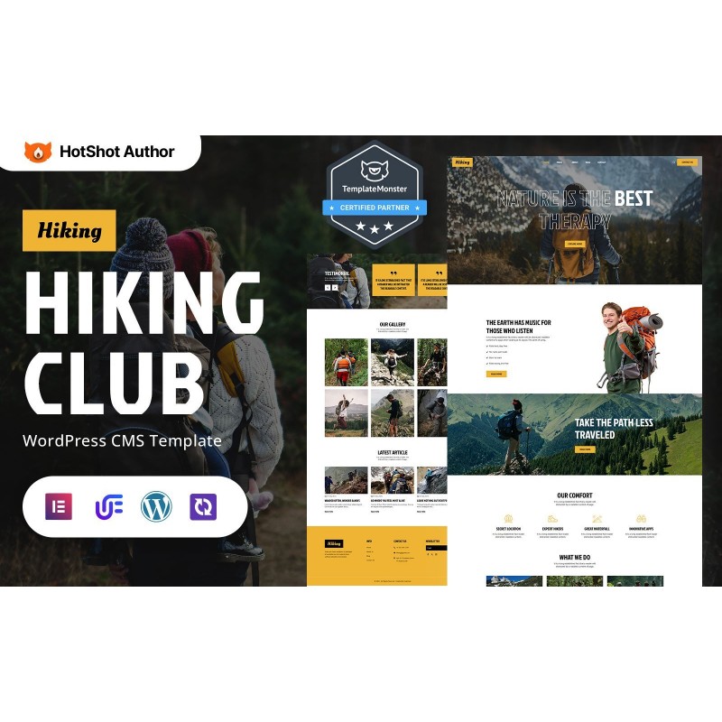 Hiking - Trekking And Mountain Travel WordPress Responsive Theme
