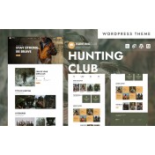 Hunting club - Outdoor Adventures & Survival Gear WordPress Elementor Theme
