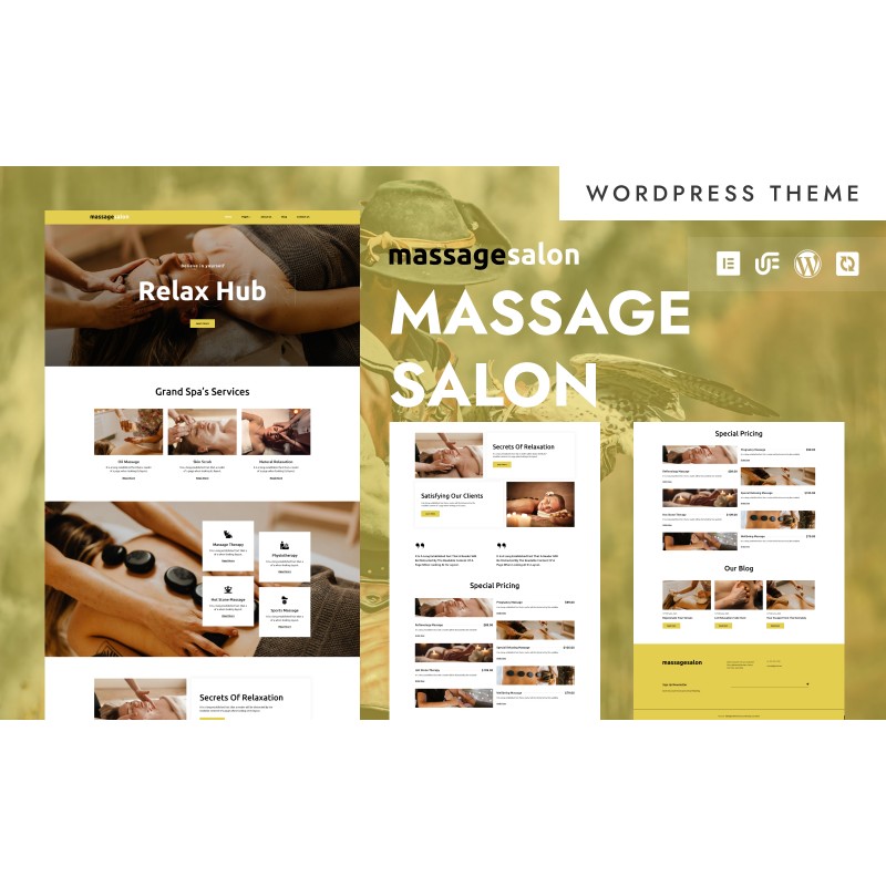 Massage Salon - Beauty & Massage Parlor WordPress Elementor Theme