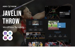Aero Throw - Athletics And Javelin Throw WordPress Elementor Theme