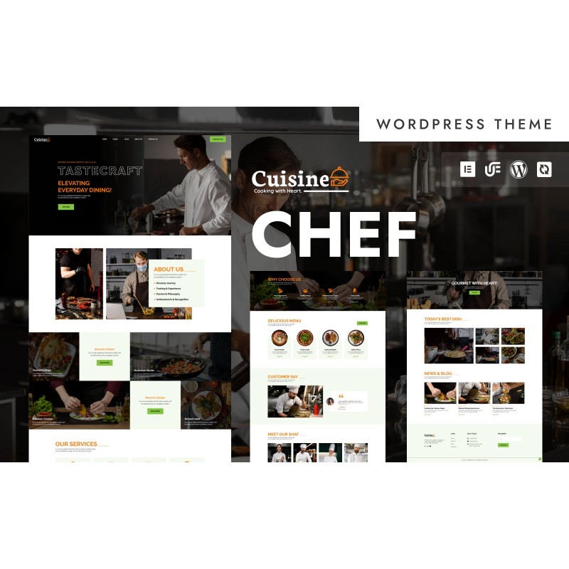 Cuisine - Personal Chef & Catering WordPress Elementor Theme