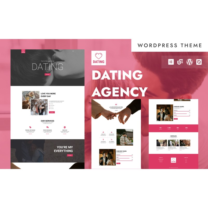 Dating - Dating & Matchmaking Agency WordPress Elementor Theme