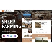 Wool - Sheep Farming, Ranch And Cattle Farm WordPress Elementor Theme
