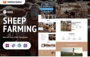 Wool - Sheep Farming, Ranch And Cattle Farm WordPress Elementor Theme