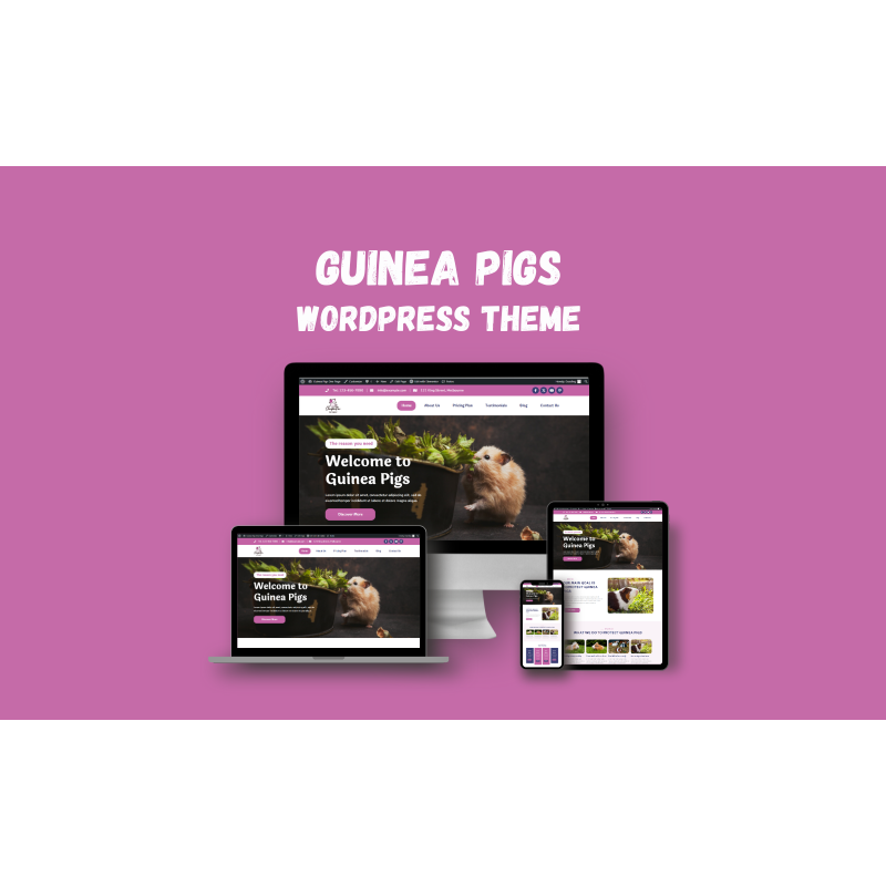 Guinea Pigs One Page WordPress Theme