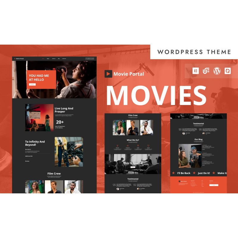 Movies Portal - Cinema & Movie Festival WordPress Elementor Theme