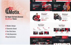 Motix - Car Repair & Auto Services WordPress Theme
