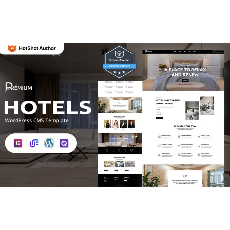 Premium - Luxury Hotel And Spa WordPress Elementor Theme