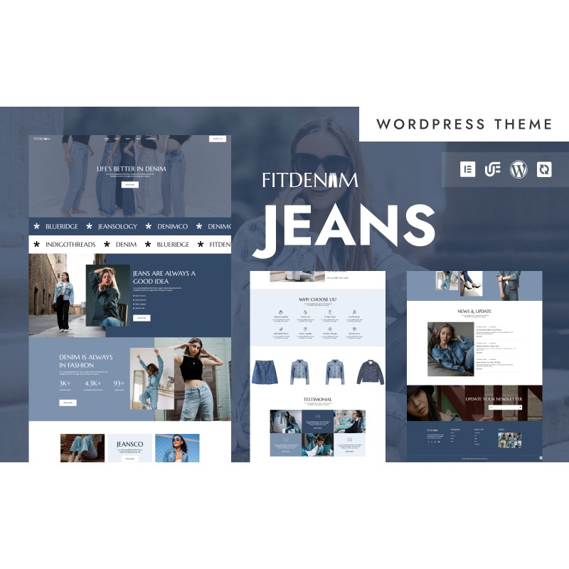 FitDenim - Jeans & Fashion Store WordPress Elementor Theme