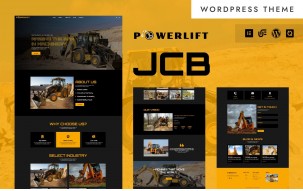 PowerLift - JCB & Industrial Machinery WordPress Elementor Theme
