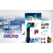 Snowki - Snowboarding School And Winter Skiing Multipurpose WordPress Elementor Theme