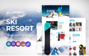 Snowki - Snowboarding School And Winter Skiing Multipurpose WordPress Elementor Theme