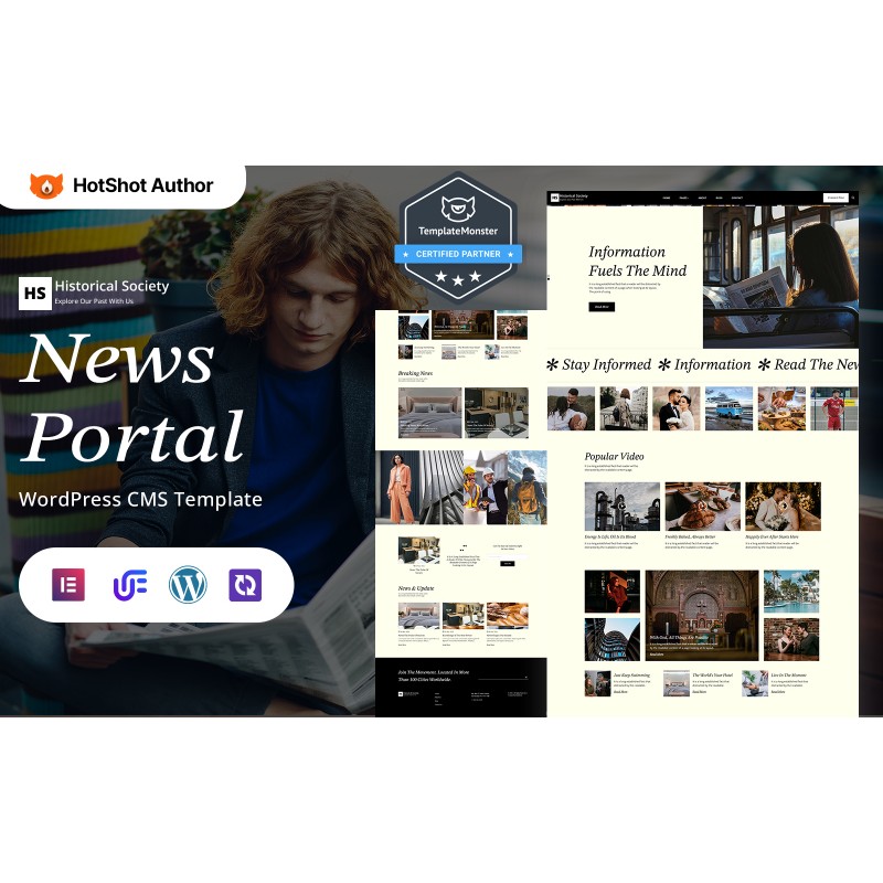Historical Society - Ultimate News And Magazine WordPress Elementor Theme