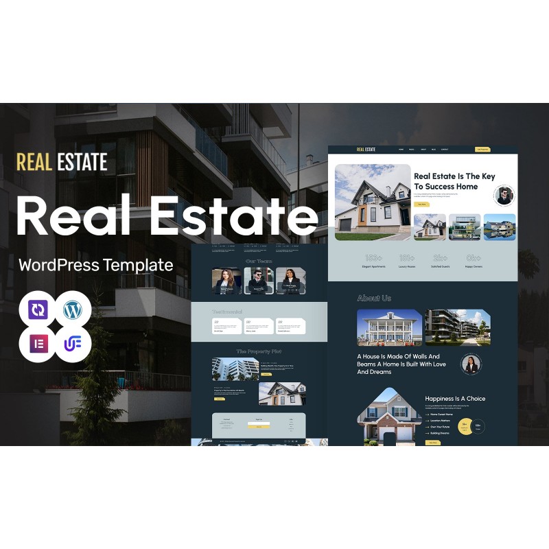 Real Estate - Real Estate Broker And Agent WordPress Elementor Theme