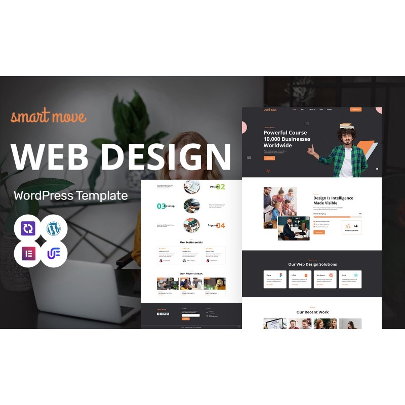 Smart Move - Web Design And Creative Agency WordPress Elementor Theme