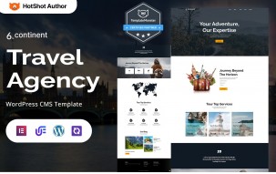 6th Continent - Modern Travel Agency WordPress Elementor Theme