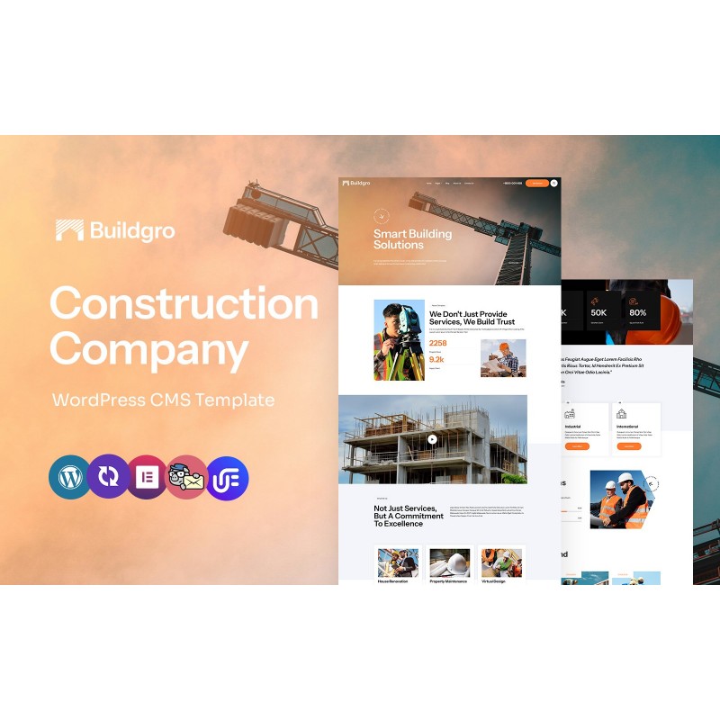 Buildgro - Architecture And Construction Company Multipurpose WordPress Elementor Theme